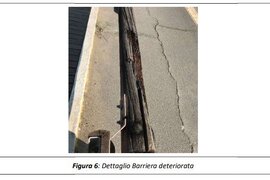 Dettaglio bariera deteriorata
