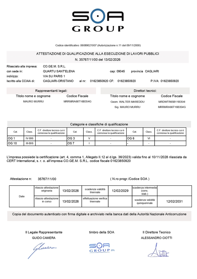 Attestazione SOA